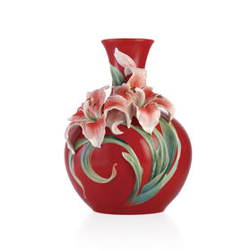 7F FRANZ  法蓝瓷 百事合欢 百合瓷瓶