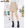 NEELLY纳俪商场同款2021秋季新品高腰A字半身裙短裙显瘦小个子NE2101DE309 商品缩略图0