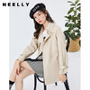 NEELLY纳俪商场同款秋季风衣女中长款宽松休闲百搭外套小个子NE2101DF303 商品缩略图0