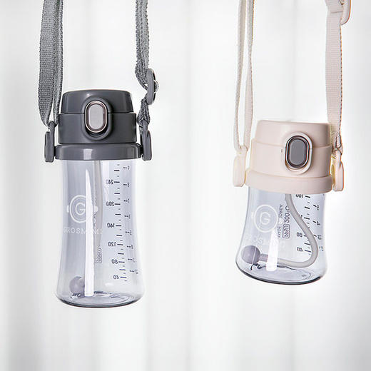 韩国Grosmimi 格罗咪咪 一键式按钮杯盖便携肩带吸管杯配件新款 商品图1