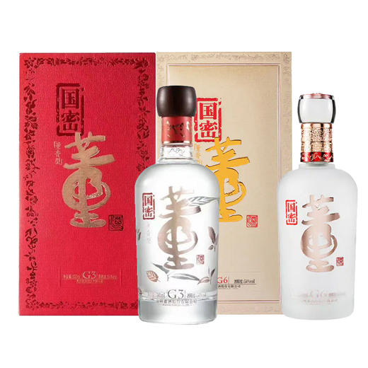 【推荐】董酒 国密G6 54度 500ml+董酒 国密G3 54度 500ml 单瓶组合 商品图1