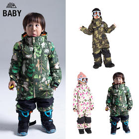 【特价399】NOBADAY儿童连体雪服防水透气保暖 单板双板滑雪服 NBCM19