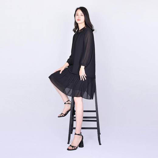 圣三利女装夏季中长款雪纺连衣裙SL221L02 商品图2