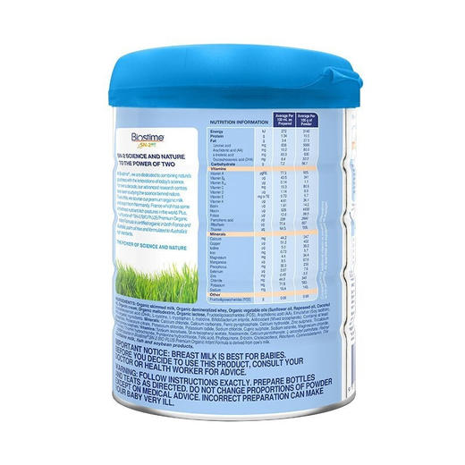 合生元Biostime澳洲有机配方婴幼儿奶粉1段 800g 商品图1