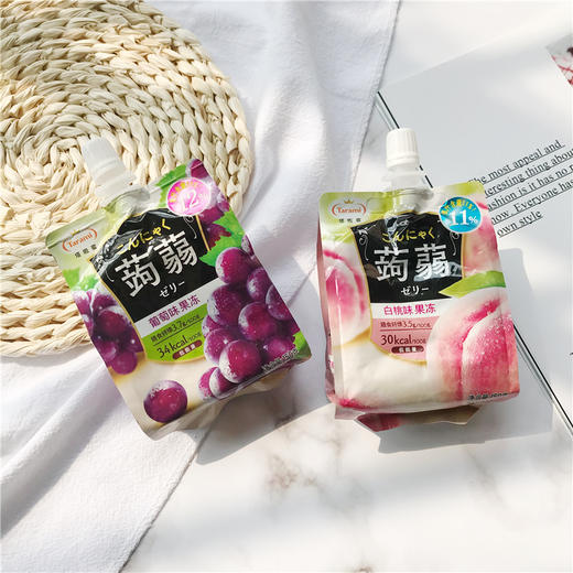 150g塔啦蜜蒟蒻果冻 白桃/葡萄/白葡萄/荔枝/红西柚 口味任选 商品图1