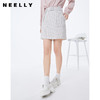 NEELLY纳俪商场同款时尚休闲百搭条纹格子高腰短款包臀裙女NE2008DE334 商品缩略图0