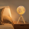 朋宸10英寸仿古款居家竹制三脚架地球仪PC-1042HS3-AR学生用高端摆件礼品 商品缩略图2