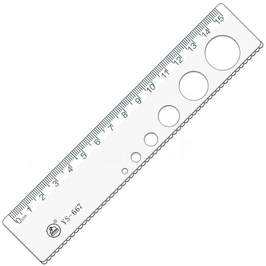 雅思15cm洞洞尺667 商品图0