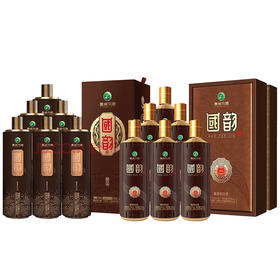 【推荐】国韵  精品 53度 酱香型 500ml*6 整箱装+国韵 珍品 53度 酱香型 500ml*6整箱装 组合