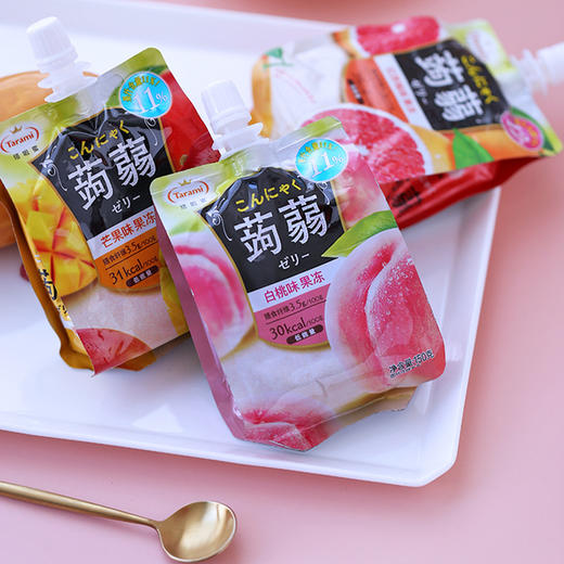 150g塔啦蜜蒟蒻果冻 白桃/葡萄/白葡萄/荔枝/红西柚 口味任选 商品图2