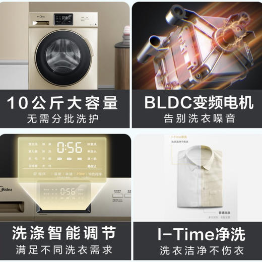 美的（Midea）洗衣机MG100S31DG5 商品图1