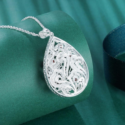 子佩集S990银【凤凰司晨】吊坠【YJJ005】(不含链)花丝珐琅彩2107 商品图5