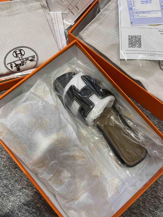 爱马经典H拖鞋（黑色平底），全新全套包装，特价清仓🉐️，顺丰包邮到家！！！标准码，错过会哭 商品图8