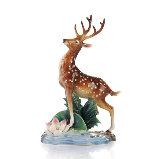 9F  一路连科 鹿摆件 商品图0