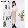 NEELLY纳俪商场同款2021秋季新品高腰A字半身裙短裙显瘦小个子NE2101DE309 商品缩略图2