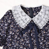 圣三利女装夏季中长款娃娃领雪纺碎花连衣裙SL221L12 商品缩略图4