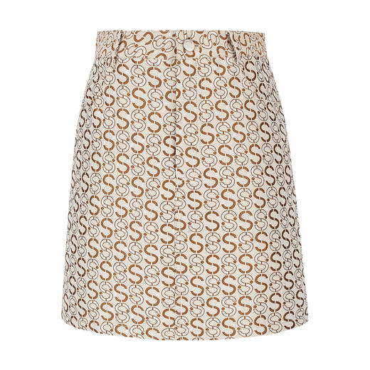 NEELLY纳俪商场同款2021秋季新品高腰A字半身裙短裙显瘦小个子NE2101DE309 商品图4