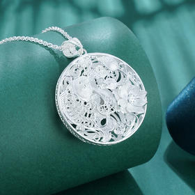 子佩集S990银【连年有余】吊坠【QFDZ021】(不含链)花丝2107