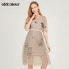 oldcolour欧珂专柜款网纱连衣裙女中长款夏小个子M22102273 商品缩略图0
