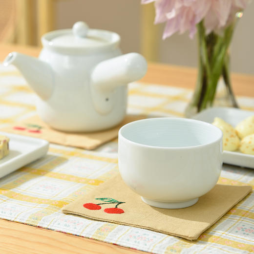 蔬果绣花布艺咖啡杯垫创意北欧隔热防烫垫 商品图1