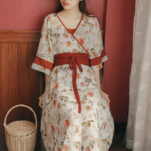 裁缝学苑AG173 连衣裙纸样改良旗袍服装女装复古日式和风裙子样板 商品图2