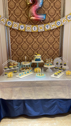 太可爱了｜小黄人卡通甜品台