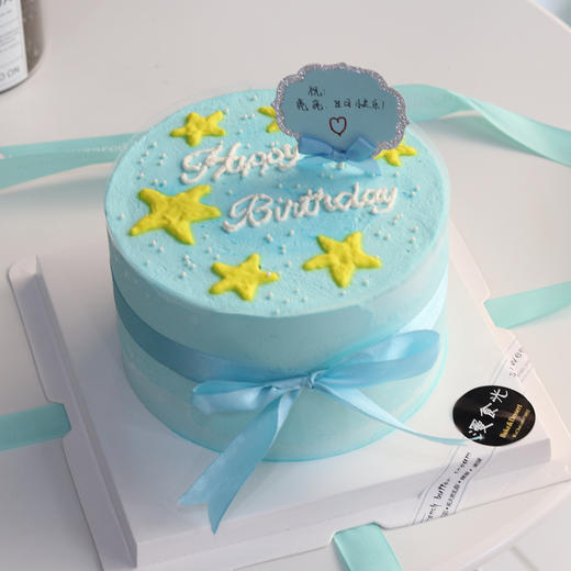 【生日蛋糕】蓝底星星小清新款 商品图0