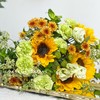 【向左走向右走】中花向日葵4 绿色康乃馨8 绿色洋桔梗4朵 绿色小雏菊2 橙色小雏菊2 随机送配草 商品缩略图4