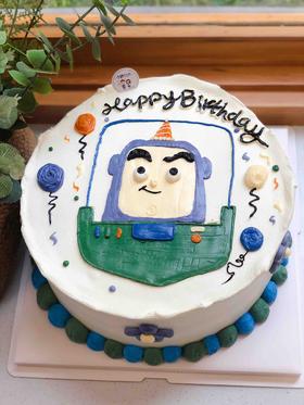 手绘巴斯光年奶油蛋糕 下单前请仔细阅读商品详情