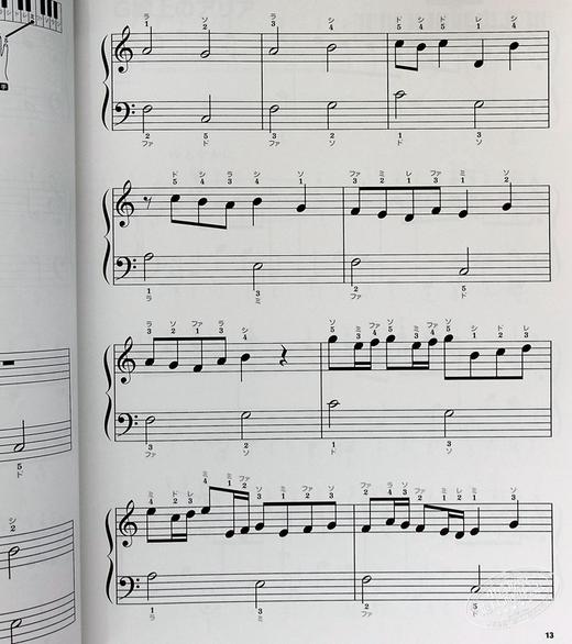【中商原版】钢琴谱 人气古典名曲篇 莫扎特 巴赫等 日文原版 ほんとにはじめてのピアノ 人気クラシック名曲編 商品图4
