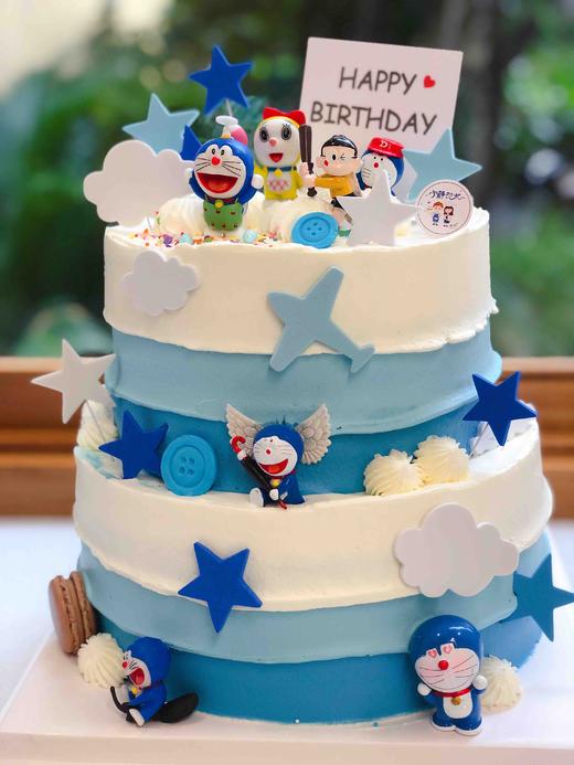 双层哆啦A梦奶油蛋糕 下单前请仔细阅读商品详情 商品图1