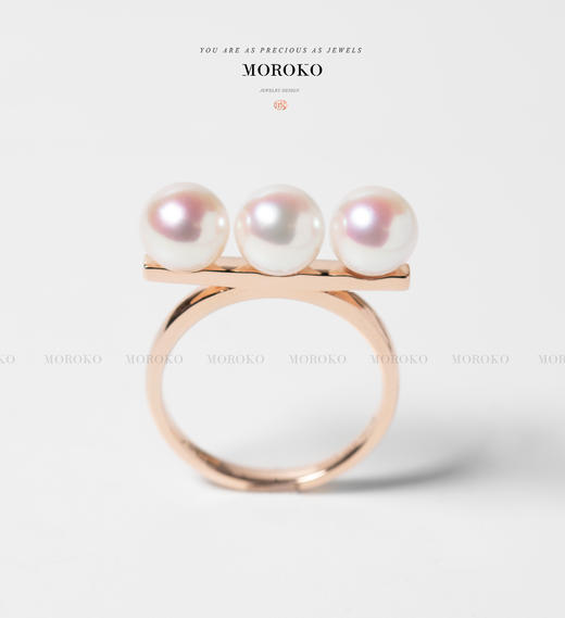 平衡·三颗珍珠 | 戒指 商品图0