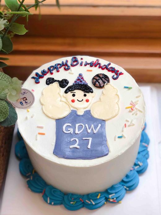 手绘肌肉男奶油蛋糕 下单前请仔细阅读商品详情 商品图0