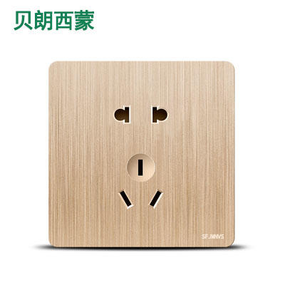 西蒙 E18A 金色 五孔 商品图0