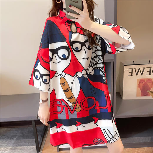 裁缝学苑AG175 韩版宽松连衣裙纸样女装改良旗袍唐装裙子样板打版 商品图0