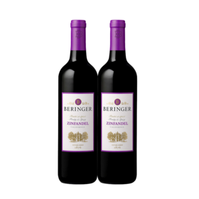 【双支特惠装】贝灵哲加州仙粉黛红葡萄酒 Beringer California Range Zinfandel 750ml*2