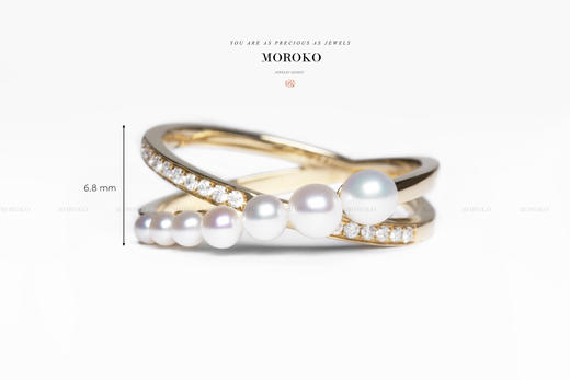 流连·双环 | mini珍珠·戒指 商品图0