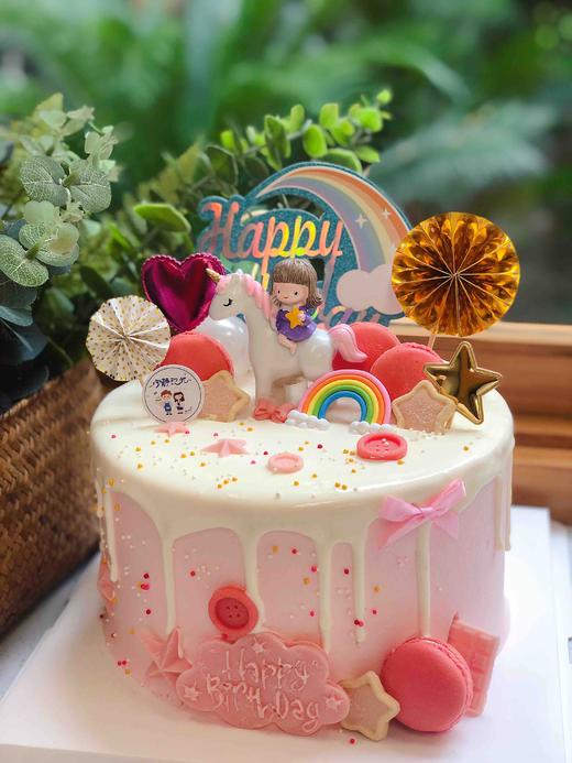 木马女孩奶油蛋糕 下单前请仔细阅读商品详情 商品图0