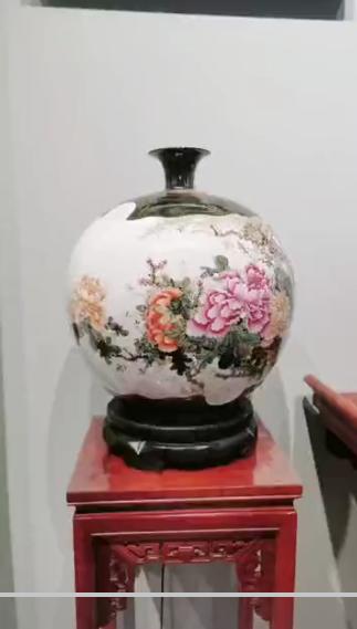 尧娟:花开富贵石榴瓶 商品图0