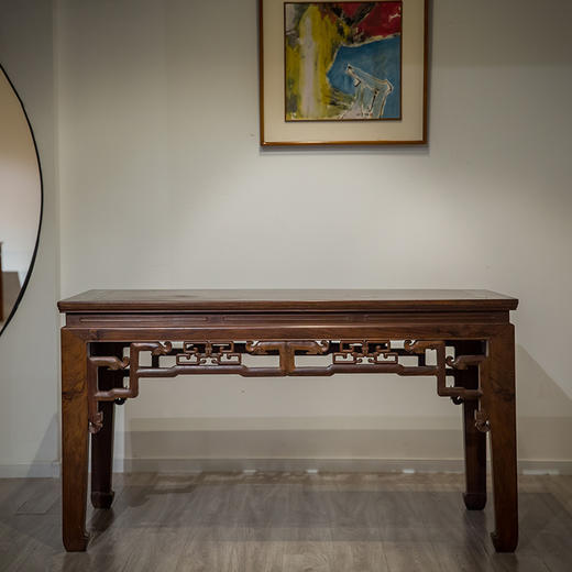 清代 红木拐子纹画桌 商品图0