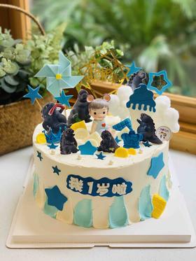 男宝宝城堡奶油蛋糕 下单前请仔细阅读商品详情