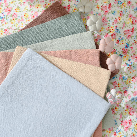 花花系列杯垫纯色百搭布艺隔热杯垫 商品图0