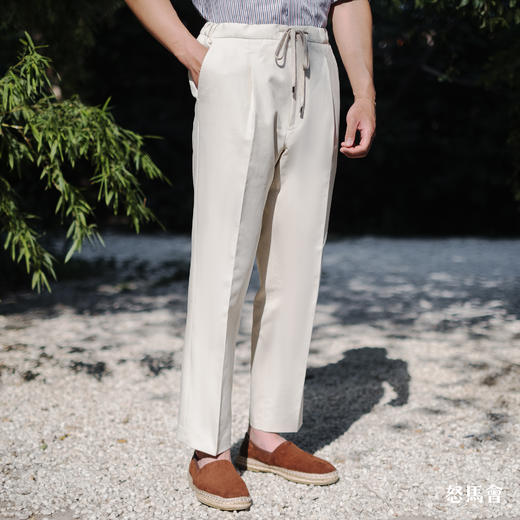 Espadrille 意大利胎羊绒面皮焦糖色手工编织草底鞋 商品图6