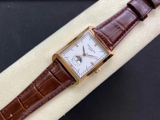 方形手表 2021日内瓦新推出新款百达翡丽5112GT  专柜同款，复刻！搭载精准2824-2机芯（6字位真日历与24小时日月星辰功能） 商品图12