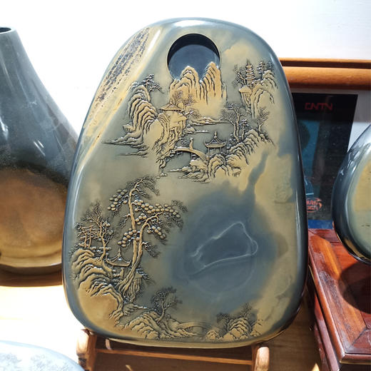 W°砚台精雕（椭圆） 商品图0