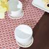 打籽绣圆形杯垫纯色布艺咖啡圆杯垫日式简约 商品缩略图1