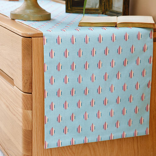 莫兰迪菱形系列电视柜盖布简约ins桌旗茶几盖巾 商品图3