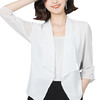 MZ104379夏季新款百搭外搭薄款开衫女时尚七分袖短款雪纺小上衣 商品缩略图4