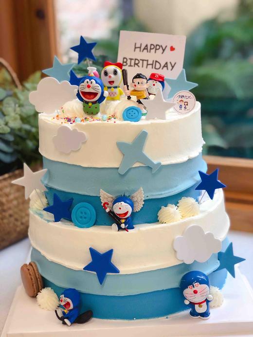 双层哆啦A梦奶油蛋糕 下单前请仔细阅读商品详情 商品图0