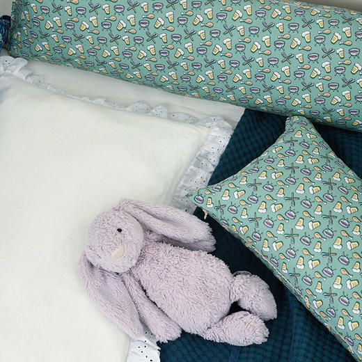 宝宝安睡枕婴儿枕头手工儿童夹缝护颈枕 商品图1